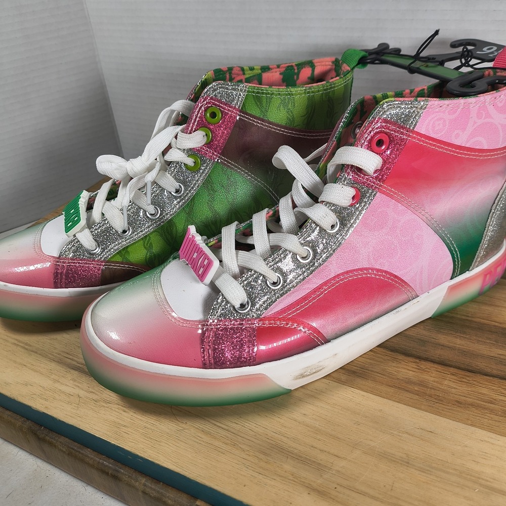 WICKED Movie Musical HIGH TOP SNEAKERS Shoes by Ground Up Women's Size 9.5